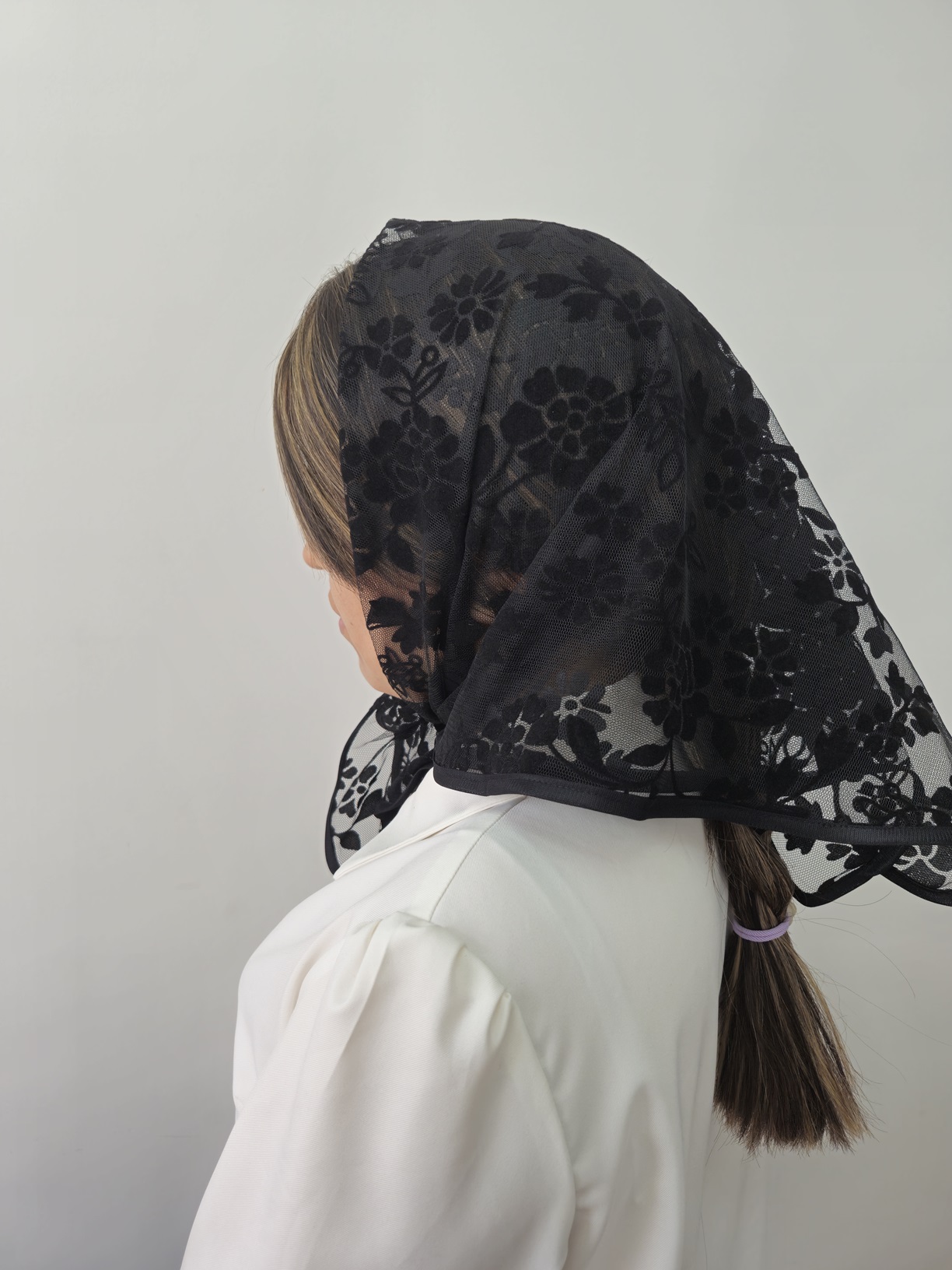 مینی اسکارف تور مجلسی گل1